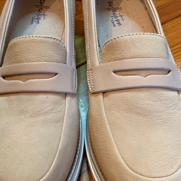 Collection by Clarks - tan leather loafers - Picture 5 of 12